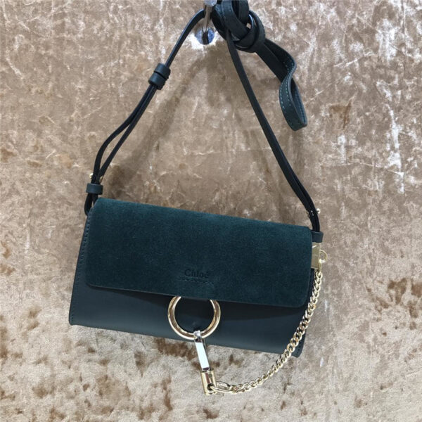 chloe faye mini crossbody bag blue