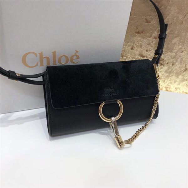 chloe faye mini crossbody bag black