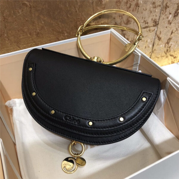 chloe nile minaudiere biscotti beige bag black