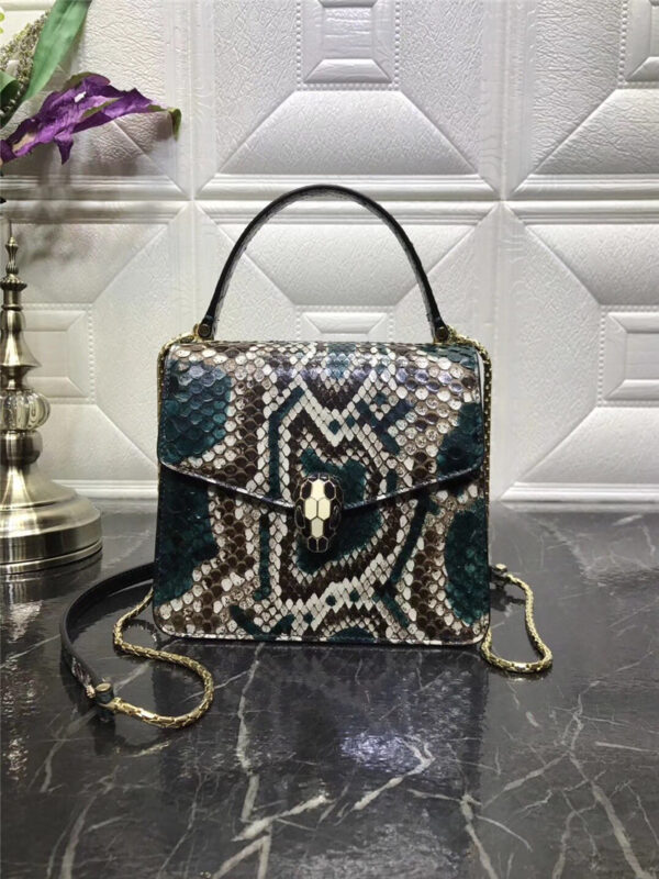 BVLGARI snakeskin bag