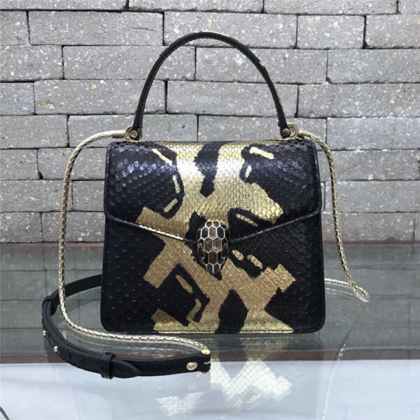 BVLGARI snakeskin bag