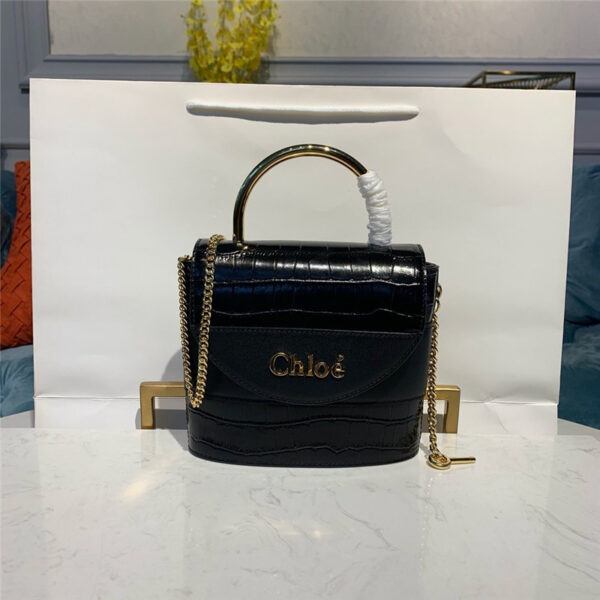 chloe aby mini leather shoulder bag