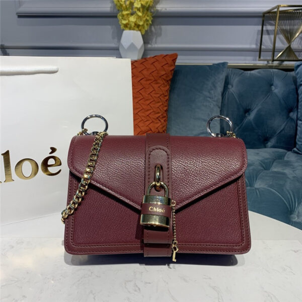 chloe aby leather shoulder bag