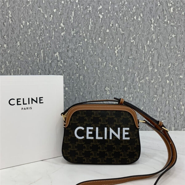 celine small camera bag in triomphe canvas replica bags