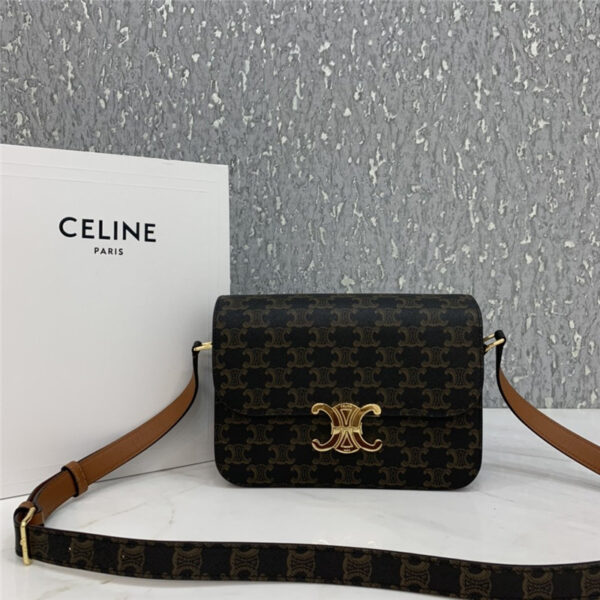 celine triomphe canvas shoulder bag