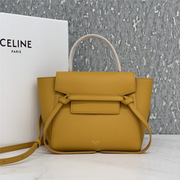 celine belt nano bag yellow