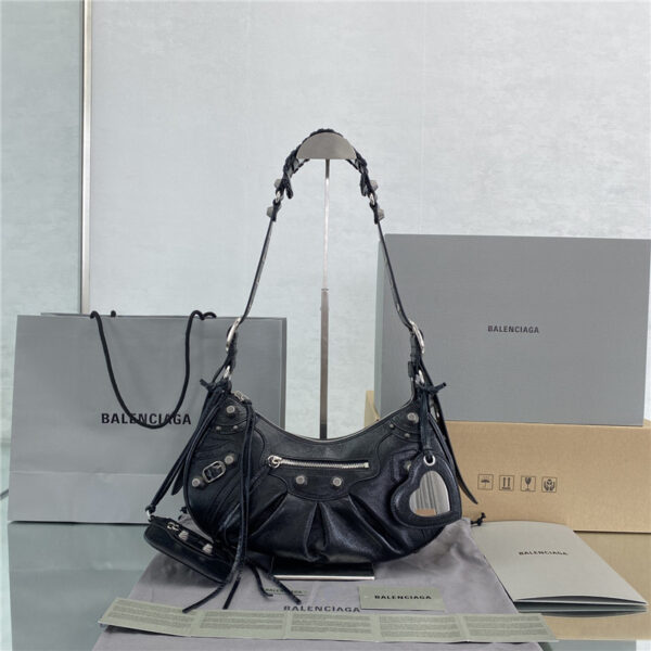 balenciaga le cagole leather shoulder bag