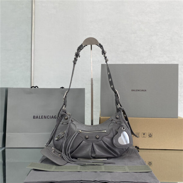 balenciaga le cagole leather shoulder bag