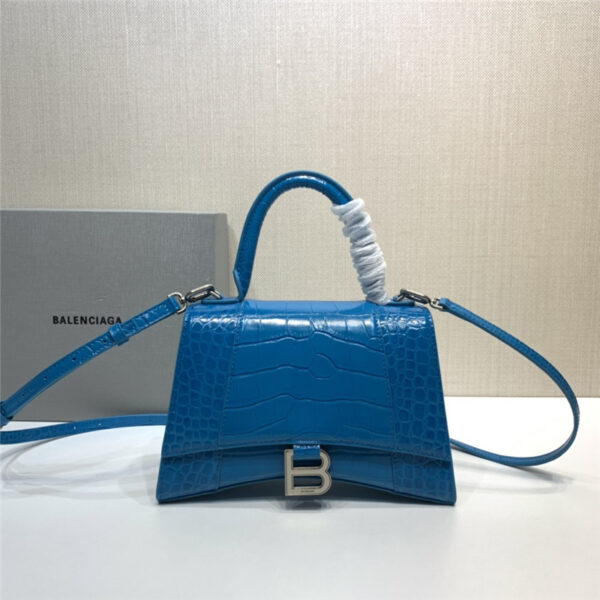 balenciaga hourglass bag crocodile