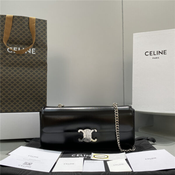 celine triomphe chain shoulder bag