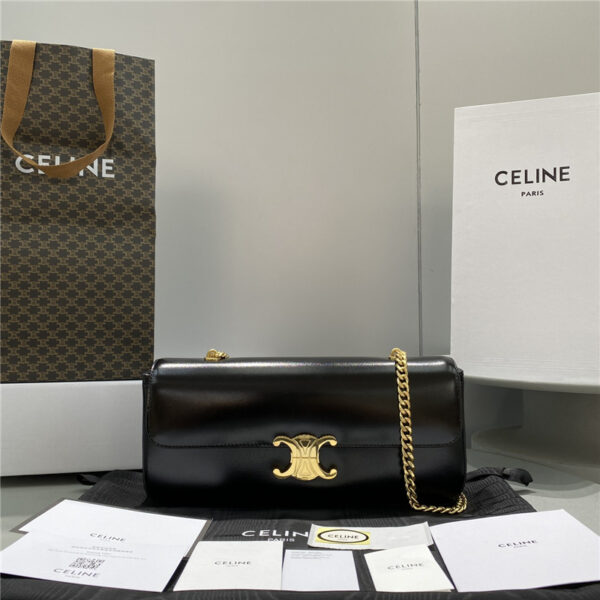 celine triomphe chain shoulder bag