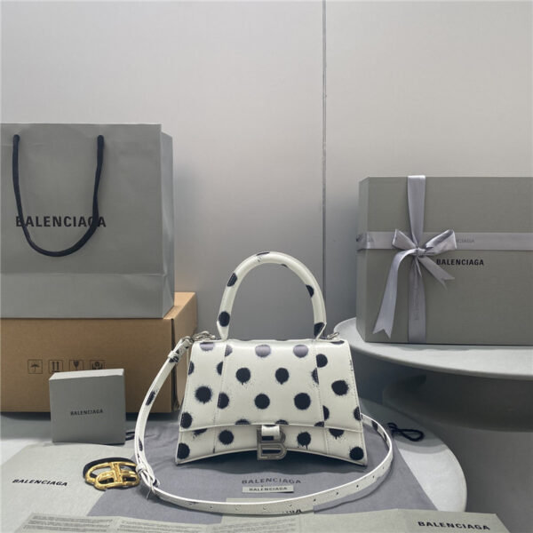 balenciaga hourglass bag white