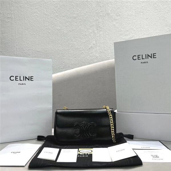 celine triomphe chain shoulder bag