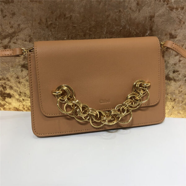 chloe drew bijou leather clutch bag