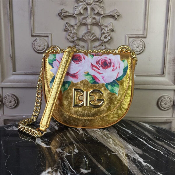 Replica Dolce & Gabbana D&G Saddle BAG Golden