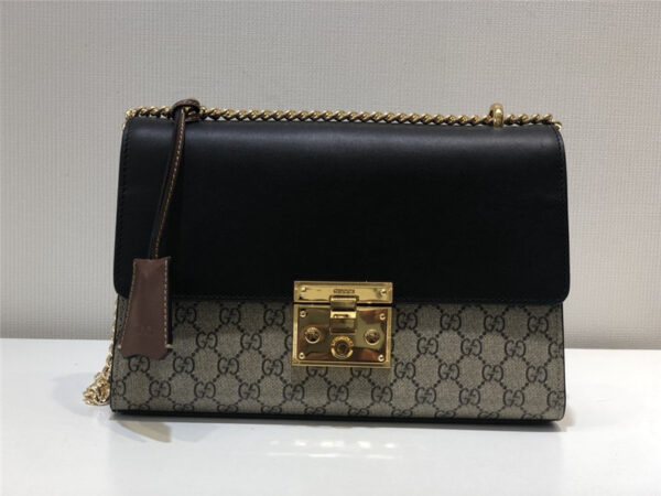 Gucci GG Supreme Monogram Small Padlock Shoulder Bag