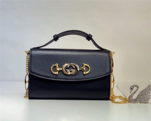 Gucci Zumi smooth leather mini shoulder bags