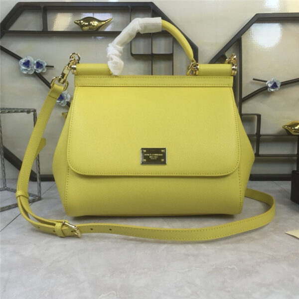 dolce gabbana DG sicily bag medium yellow