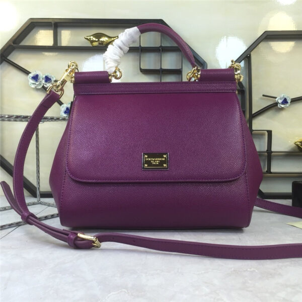 dolce gabbana DG sicily bag medium purple