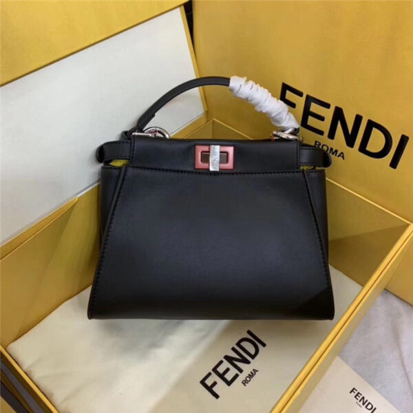 fendi peekaboo bag black