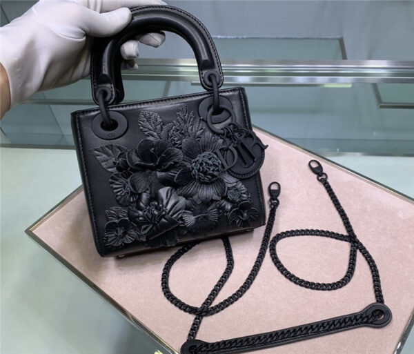 lady dior relief flower bag