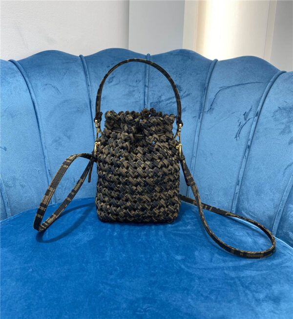 fendi drawstring bag weave