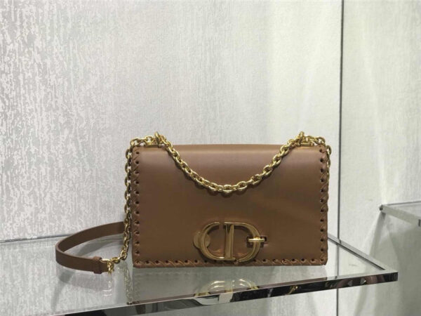 30 montaigne dior CD bag brown