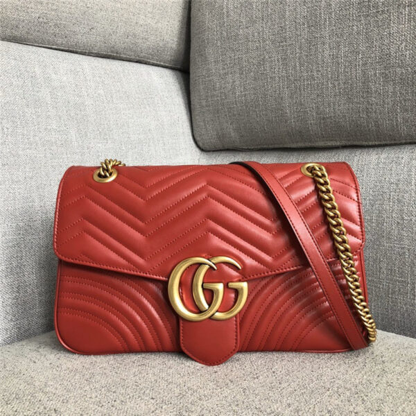 gg marmont large shoulder bag red