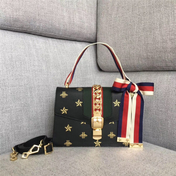 gucci sylvie medium top handle bag