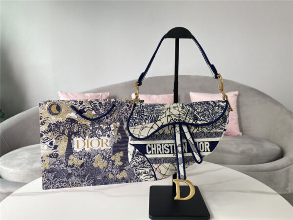 dior velvet saddle bag