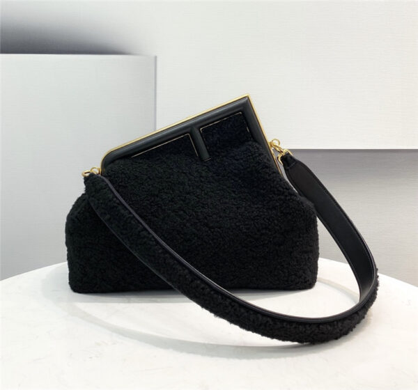 fendi lamb wool first bag