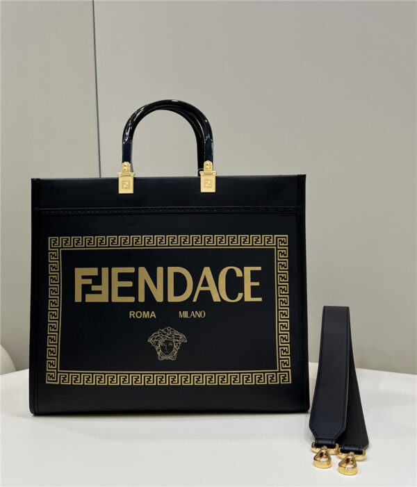 fendi x versace tote bag shopping bag