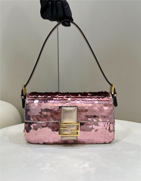 fendi sequin baguette bag