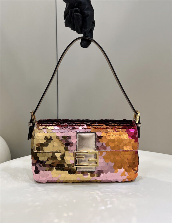 fendi sequin baguette bag