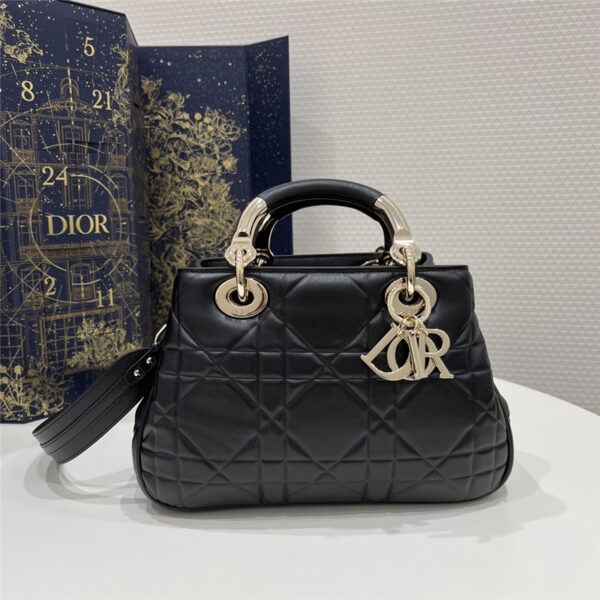 dior lady sheepskin handbag