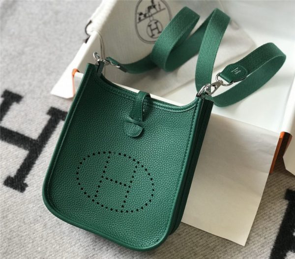 Hermes Evelyne 18 bag green