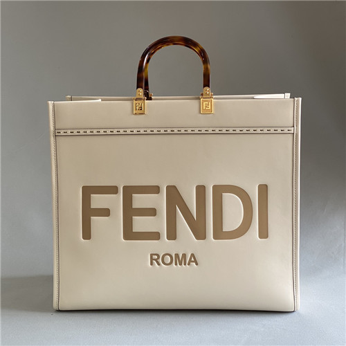 fendi leather shopping bag