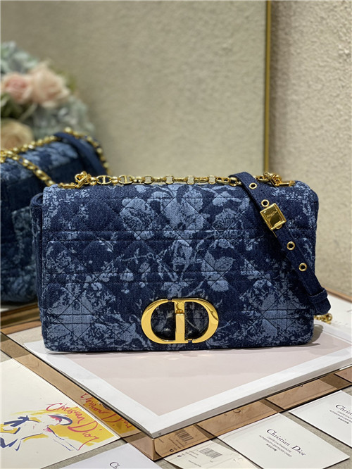 dior caro denim bag