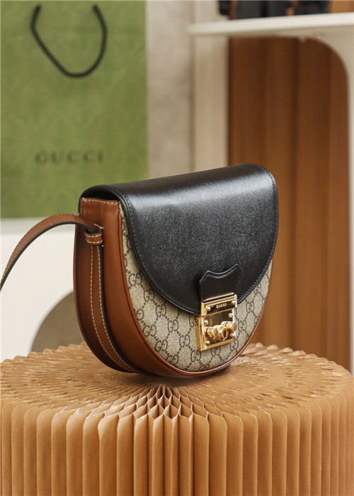 gucci padlock saddle small bag