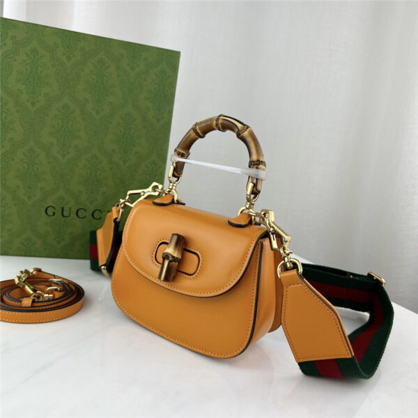 gucci mini top handle bag with bamboo