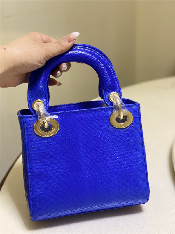 dior limited edition mini python leather lady bag