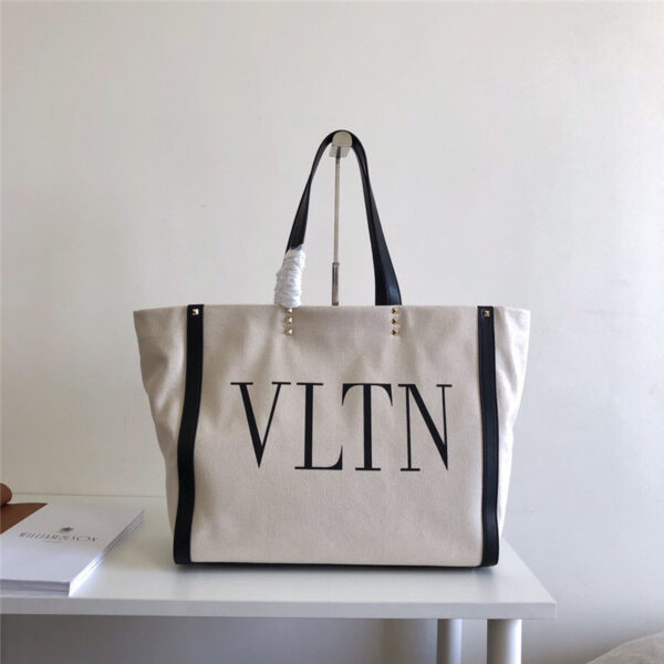 Valentino canvas shopping bag