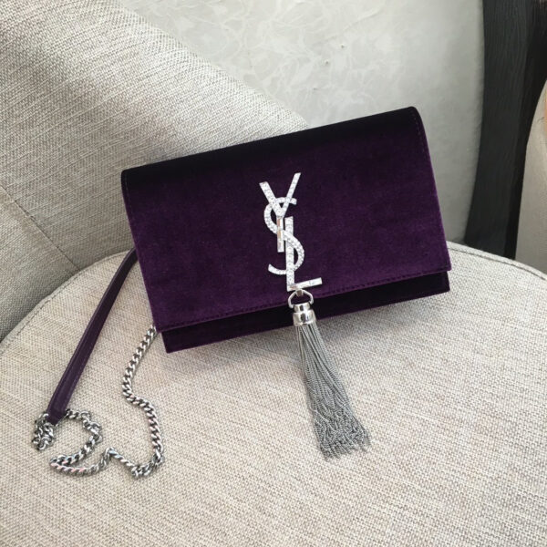 ysl velvet bag purple