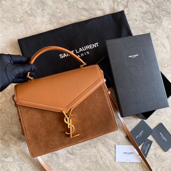 ysl cassandra bag brown