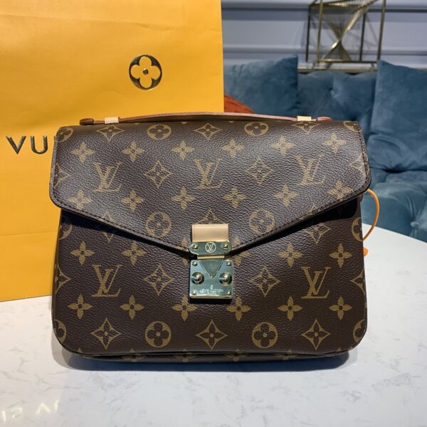 Louis Vuitton Pochette Monogram Metis Brown Canvas Bags