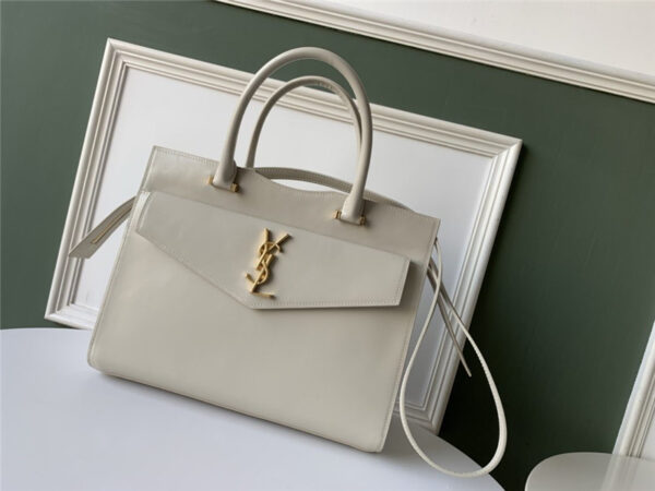 ysl uptown bag white