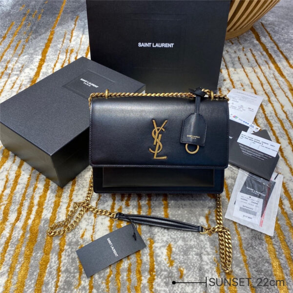 ysl sunset bag black