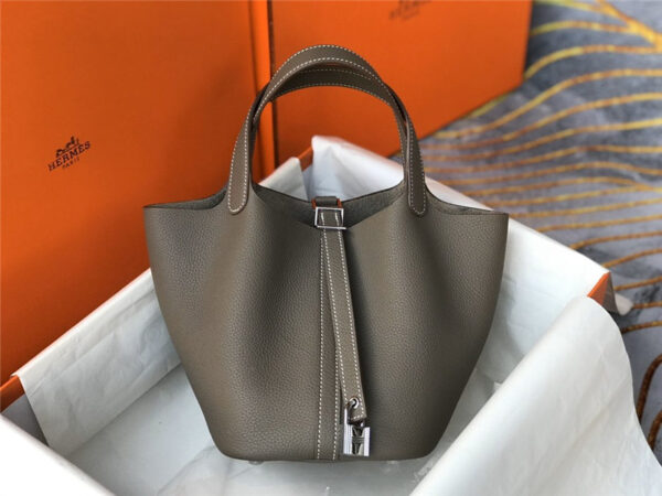 picotin lock hermes gray