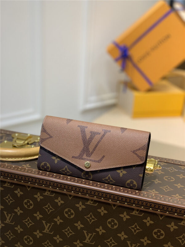 louis vuitton lv sarah wallet monogram