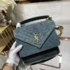 ysl monogram college nubuck leather bag
